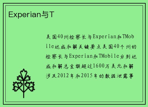 Experian与T